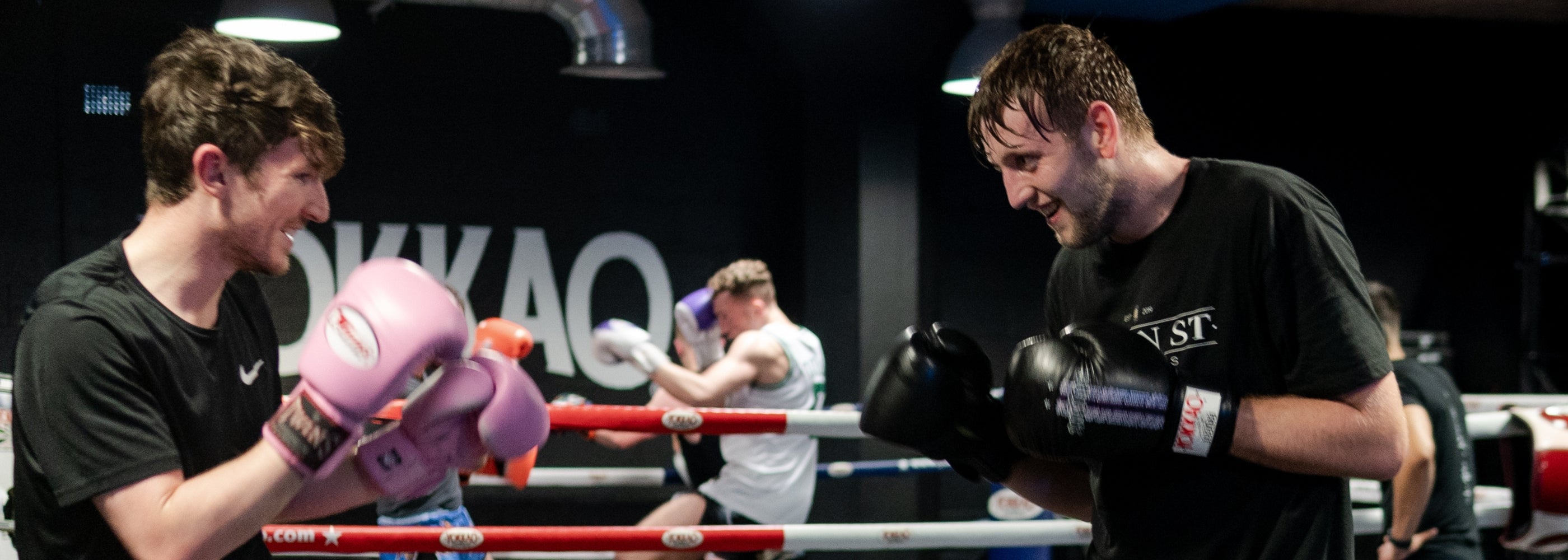 Muay Thai training class in Glasgow at Everyday Athlete Gym with striking drills and pad work for all levels